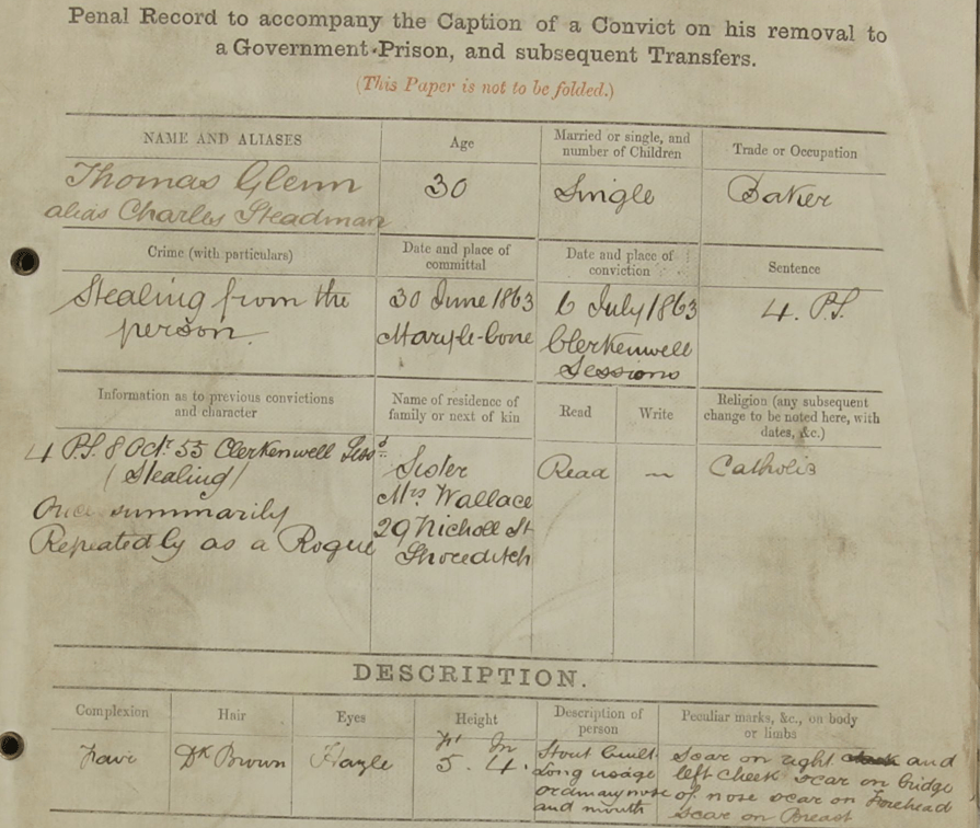 prison record of charles steadman