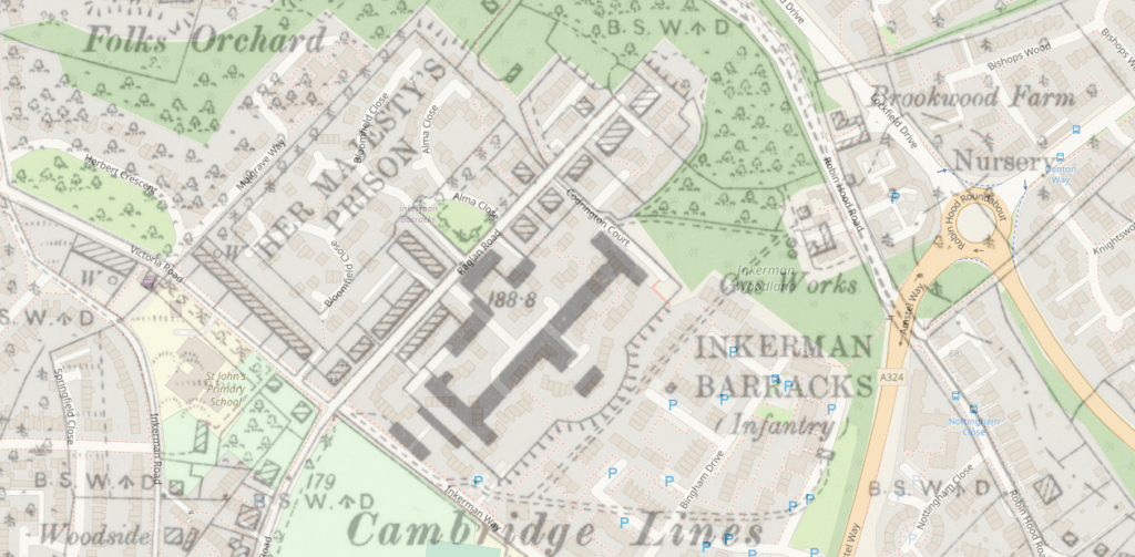 Inkerman Barracks and Woking Prison