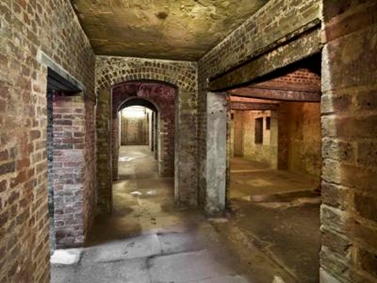 The old prison tunnels, used as air raid shelters in WWII